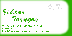 viktor tornyos business card